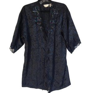 Victoria's Secret Vintage Black Robe